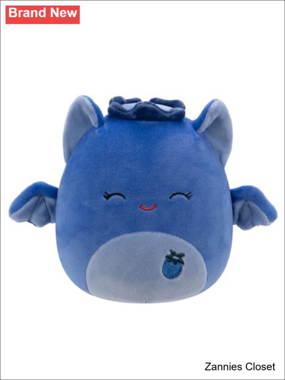 👻 Squishmallows Bessie Blueberry Bat 5-Inch Plush Stuffed Animal Jazwares